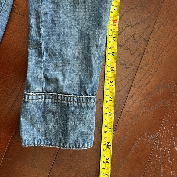 Cloth and Stone Denim Chambray Split Back Button Down Top Sz XS excellent cond - Picture 12 of 14